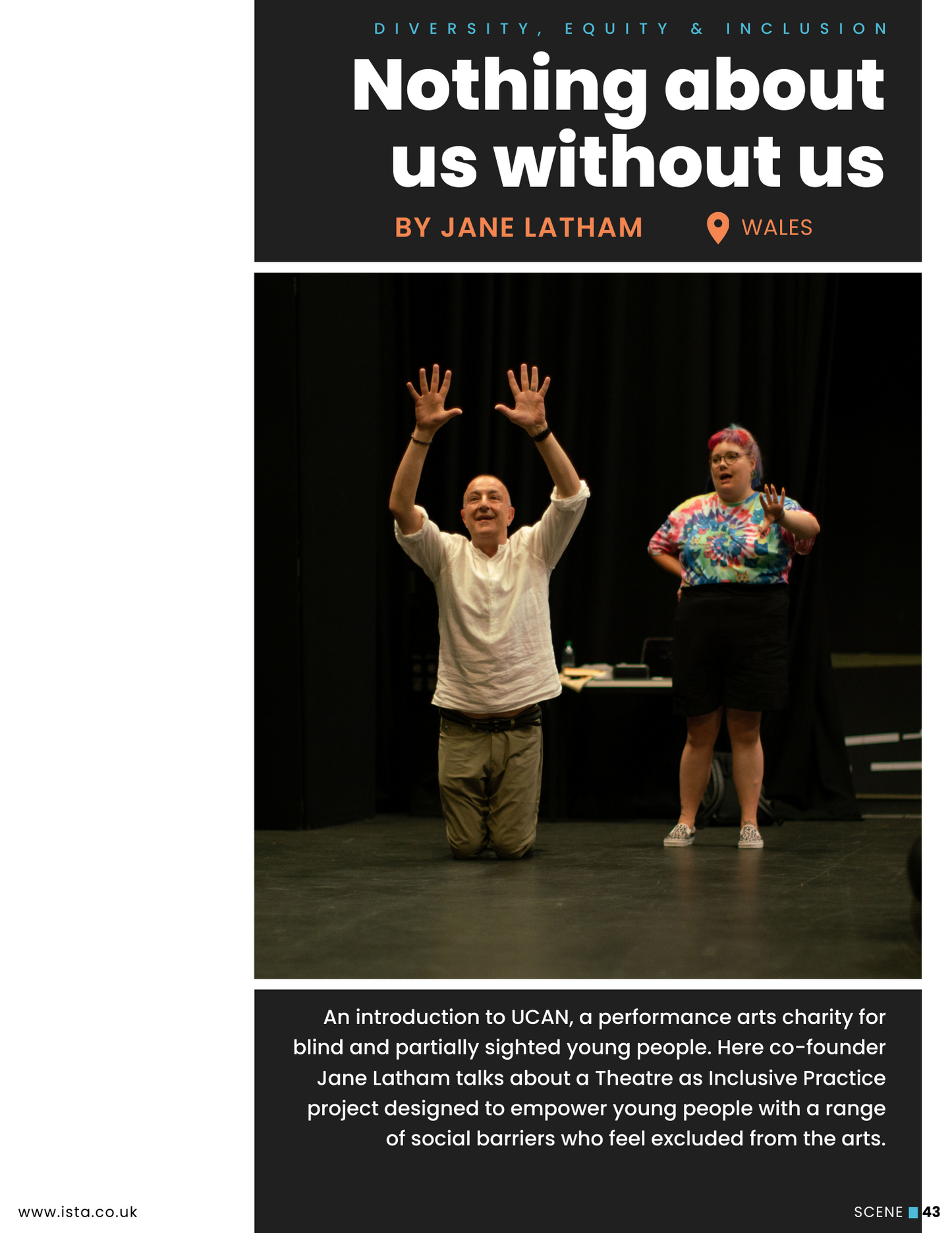 Exploring the world through theatre - Scene digital magazine (FREE COPY)